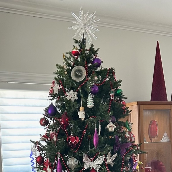 NEW Beautiful White Mini-Light Christmas Tree Star Topper - Picture 2 of 9